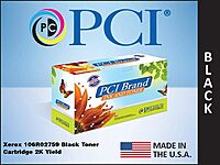 PCI Brand Compatible Toner Cartridge Replacement for Xerox 106R02759 Black Toner Cartridge 2K Yield