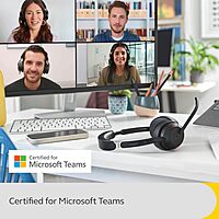 Jabra Evolve2 55 Stereo Wireless Headset - AirComfort, Noise-Cancelling Mics & Active Noise Cancellation