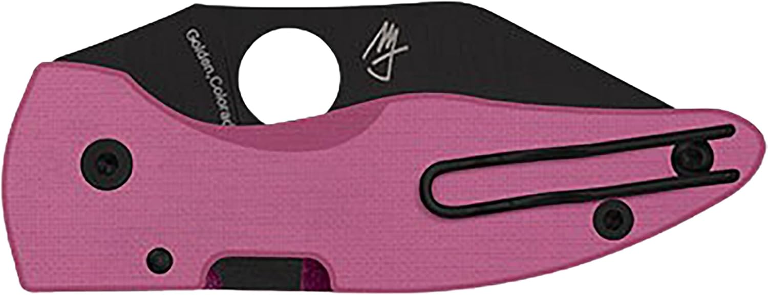 Sprint Pink G-10 MicroJimbo Black Blade by Spyderco