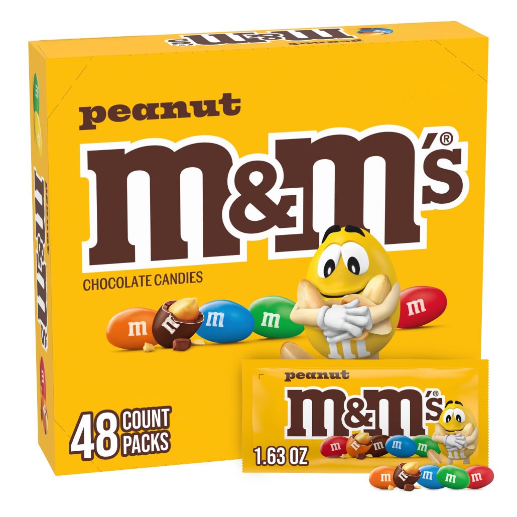 M&M'S Full-Size Chocolate Candy, Individually Wrapped Bulk Bags
