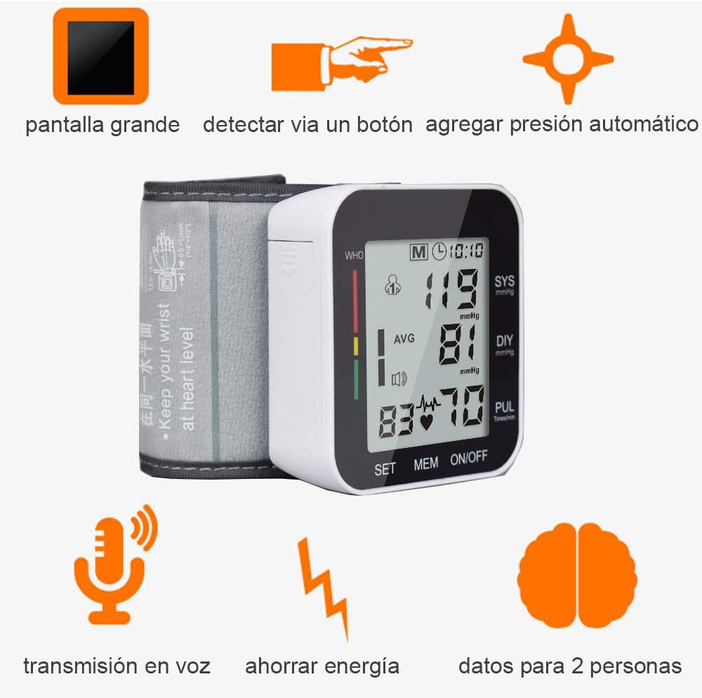 Monitor de Presión Arterial de Muñeca,INGEQUIS