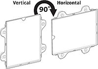 Azar Displays Vertical/Horizontal Sign Frames with Suction Cups, 8 1/2inx11in, Clear, Pack of 2