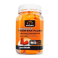WALKER'S 32dB Noise-Canceling ANSI S3.19 Foam Earplugs, Security Sealed Jar