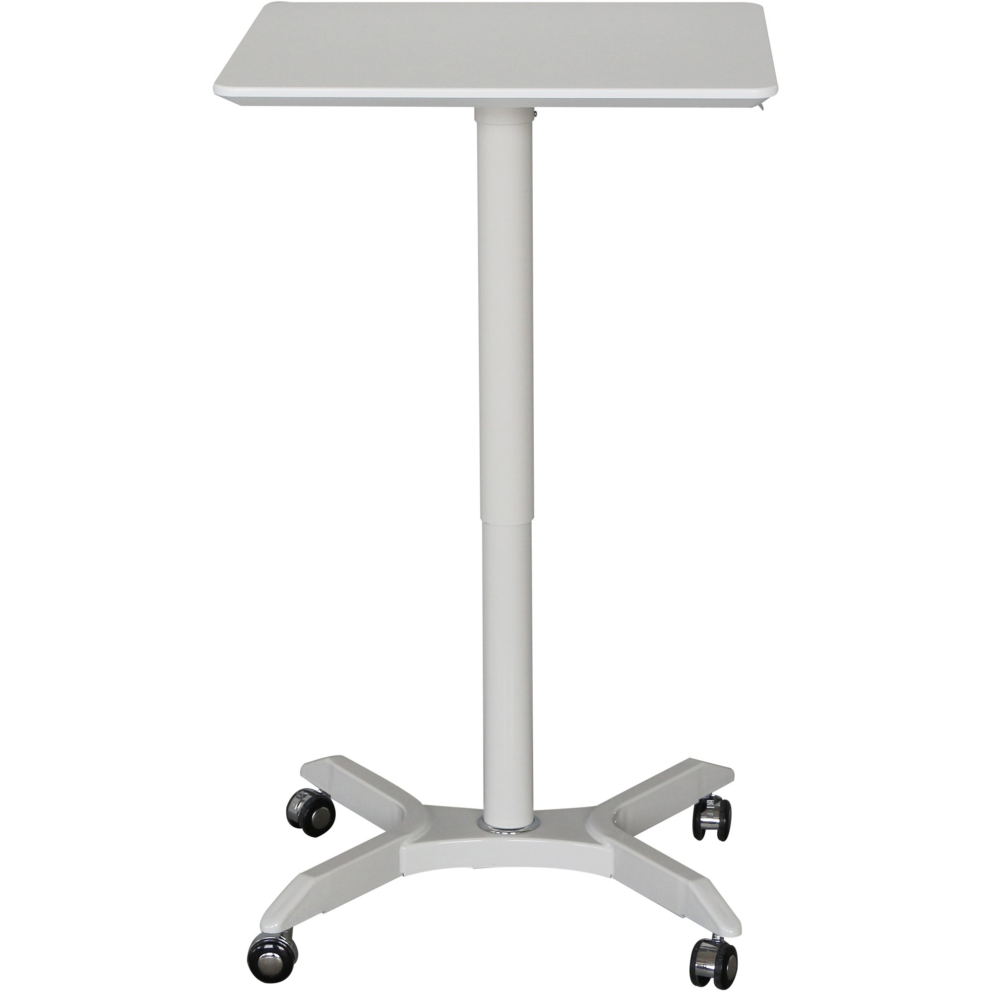 Sylex Helsinki Mobile Height Adjustable Table 600W x 600D x 690-1055mmH White