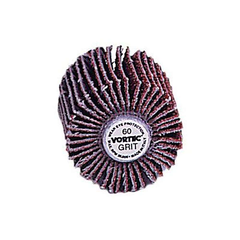 Vortec Mounted Flap Wheels - 2 x 1 x 1/4 Coated Abrasive Flap Wheel 120A (Set of 10)