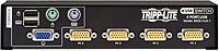Tripp Lite 4-Port KVM Switch VGA with USB or PS/2 Port for Keyboard Mouse, Desktop PC, 4 Computers 1 Monitor