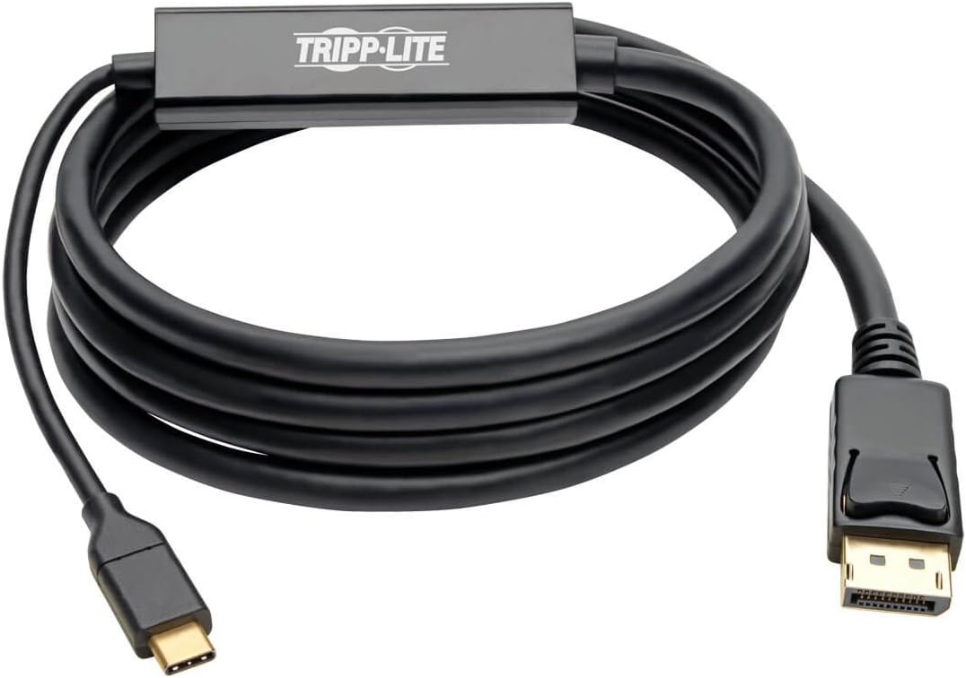 Tripp Lite USB-C to DisplayPort 4K Adapter Cable Thunderbolt 3 Compatible