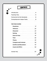 100 Task Cards: Literary Text: Reproducible Mini-Passages With Key Questions to Boost Reading Comprehension Skills