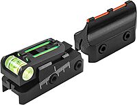 TruGlo TruPoint Xtreme Universal Shotgun Sights with Luminescent Alignment Level and Elevation Ramp for Ribbed Shotgun