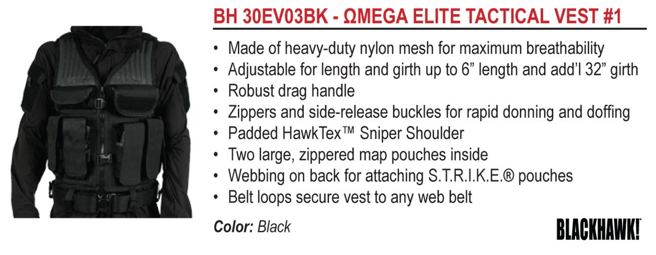 BLACKHAWK! Omega Elite Tactical Vest