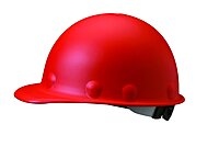 Fibre-Metal by Honeywell P2ARW15A000 Super Eight Ratchet Fiber Glass Cap Style Hard Hat, Red, Medium