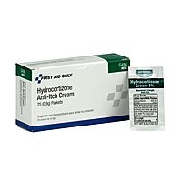 First Aid Only G486 Hydrocortisone Cream Packets, 25 Count