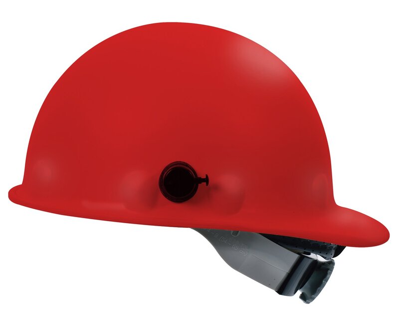 Fibre-Metal by Honeywell Super Eight Swing Strap Fiber Glass Cap Style Hard Hat with Quick-Lok, Red (P2AQSW15A000)