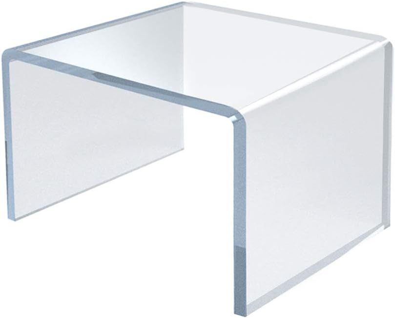 Azar Displays Clear Acrylic Riser Displays (4-Pack)