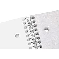 Office Depot® Brand Stellar Poly Notebook, 4-1/2" x 7", 1 Subject, College Ruled, 100 Sheets, White