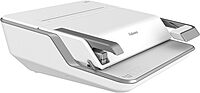 Fellowes Lyra 3-in-1 Manual Binding Center, 300-Sheet Capacity, 6.03inH x 16.63inW x 15.56inD, White/Gray, 5603001