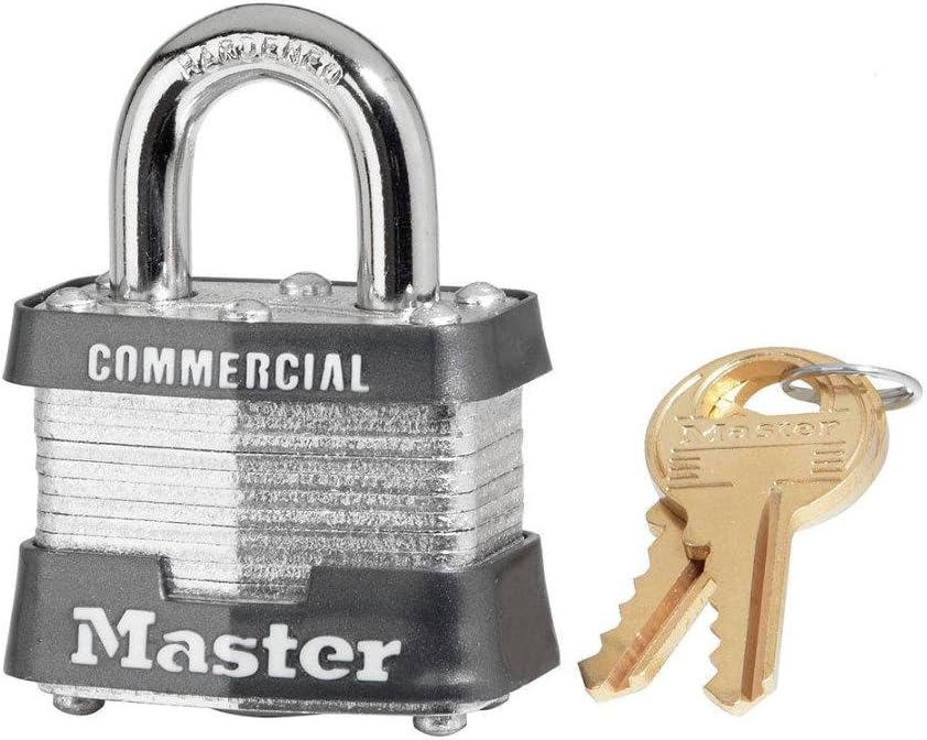 MASTERLOCK CO 3KA-3303 1-1/2" Laminated Padlock - Keyed Alike to Key #3303-3/4" Shackle