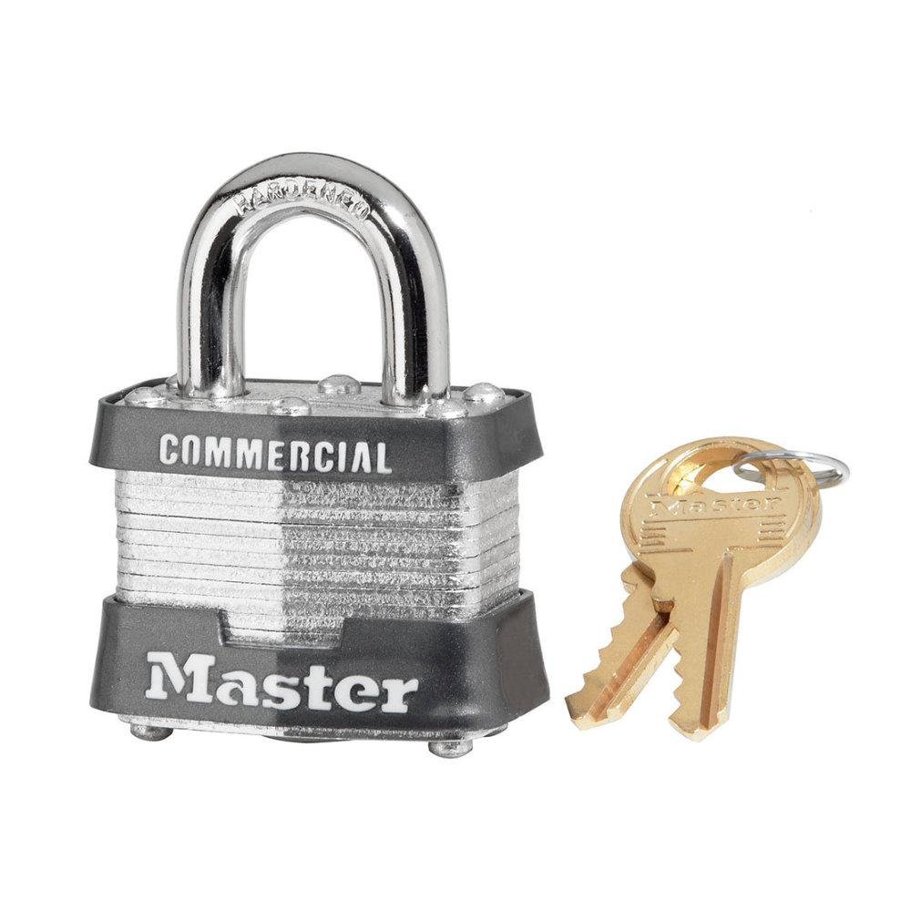 MASTERLOCK CO 3KA-3303 1-1/2" Laminated Padlock - Keyed Alike to Key #3303-3/4" Shackle