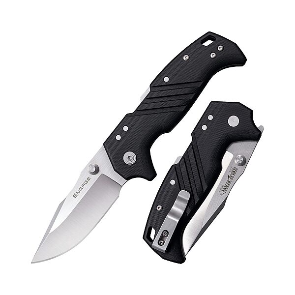 Cold Steel Engage 3.5" S35VN Steel Razor-Sharp Blade 4.7" G-10 Handle Everyday Carry Tactical Pocket Folding Knife w/Atlas Lock Mechanism Clip Point