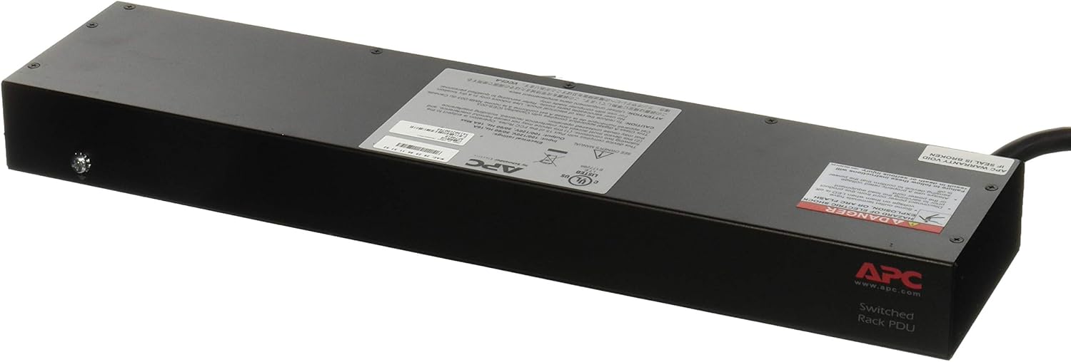 APC Rack PDU, Switched, 1U, 20A, 120V, (8) 5-20 (AP7901B)