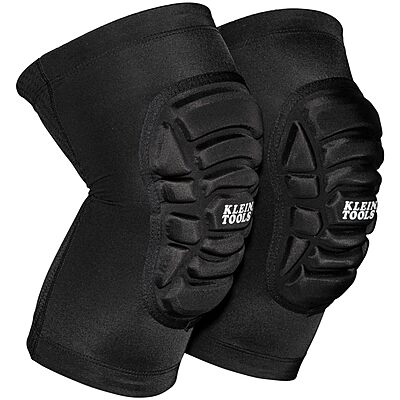 Klein Tools 60592 Knee Pads, Lightweight Padded Knee Sleeves, Breathable Mesh Back