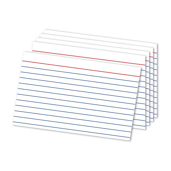 Office Depot® Brand Ruled Index Cards, 4" x 6", White, Pack Of 300