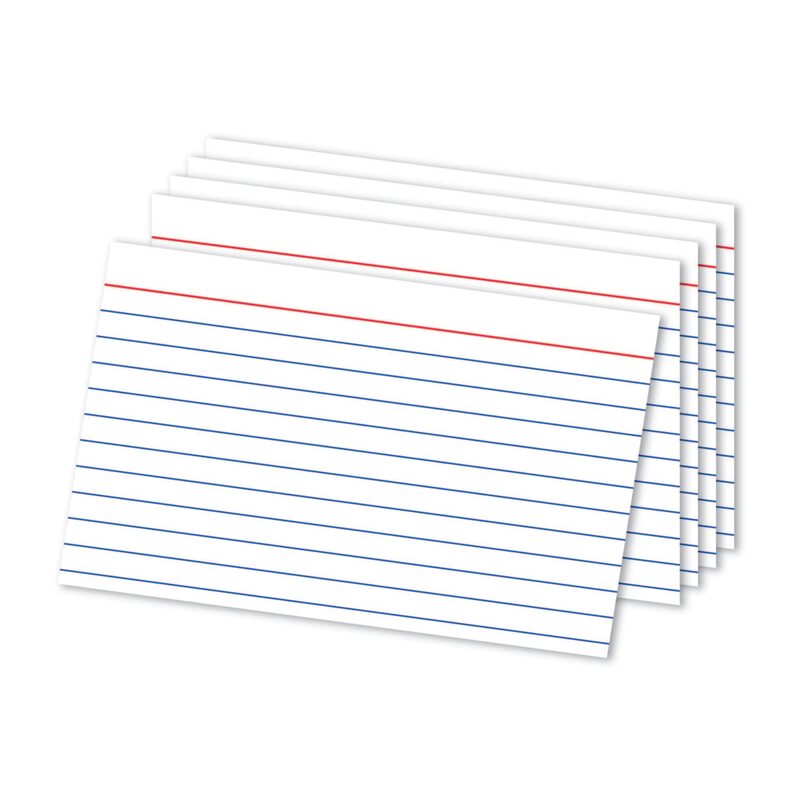 Office Depot® Brand Ruled Index Cards, 4" x 6", White, Pack Of 300