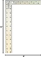 IRWIN Tools Carpenter Square, Steel, 8-Inch by 12-Inch (1794462), Silver