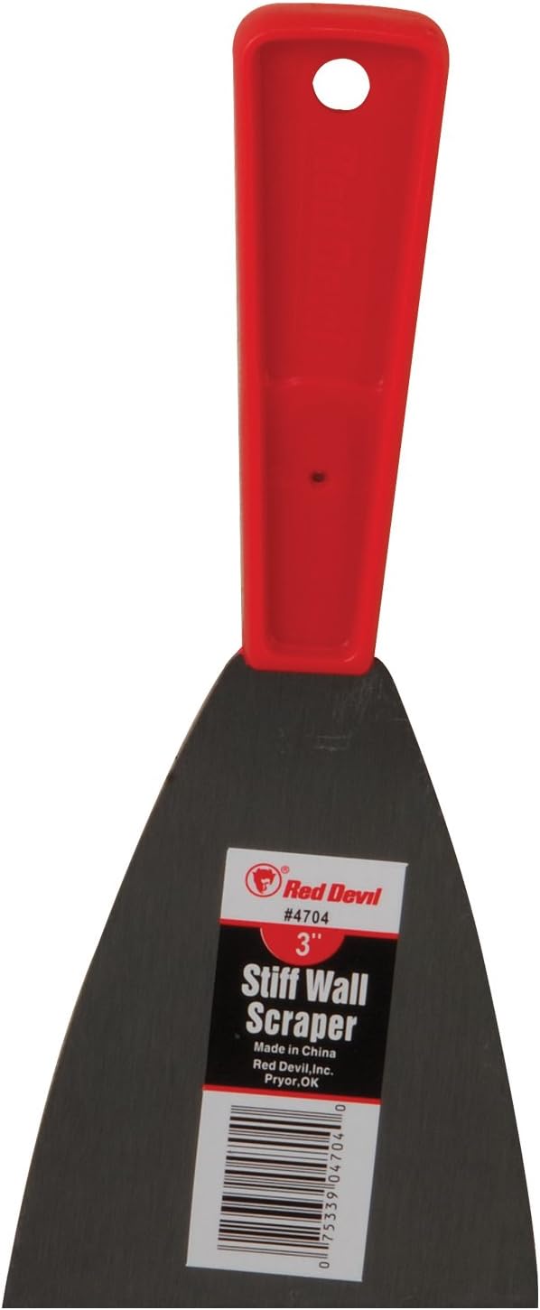 Red Devil 4704 3" Stiff Metal Wall Scraper