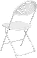 Flash Furniture HERCULES Series 650 lb Capacity Plastic Fan Back Folding Chair