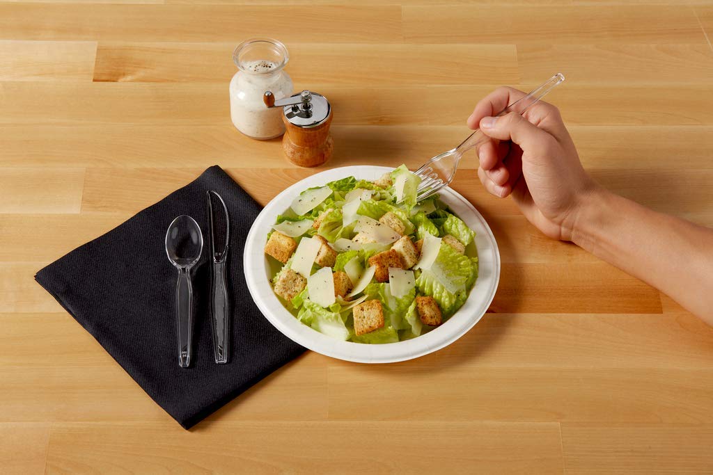 Dixie 7.5" Heavy-Weight Polystyrene Plastic Knives By GP PRO, Clear, 1000 Count, KH017