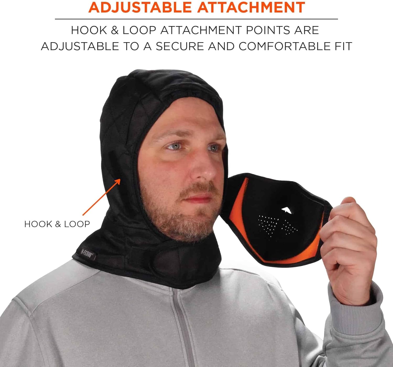 Detachable Neoprene Mouthpiece for Winter Liners, Ergodyne N-Ferno 6874,Black Mask