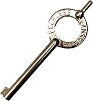 Peerless Handcuff Company Standard Handcuff Key Nickel