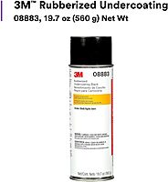 3M Rubberized Undercoating Aerosol Spray, 08883, 19.7 oz, Textured Finish, Anti-Corrosive, Multi-Purpose for Automotive Cars