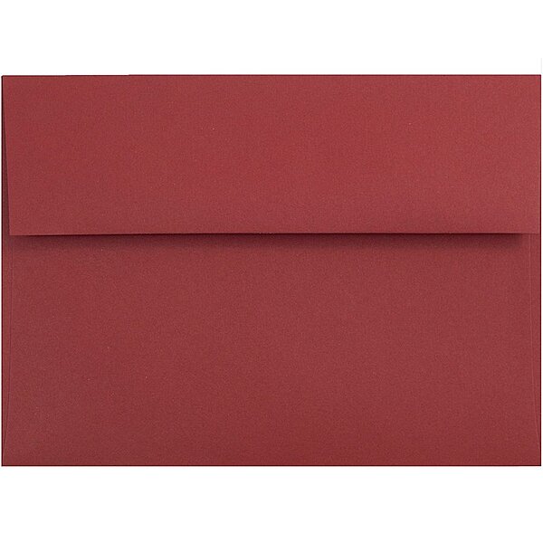 JAM PAPER Premium Dark Red Invitation Envelopes