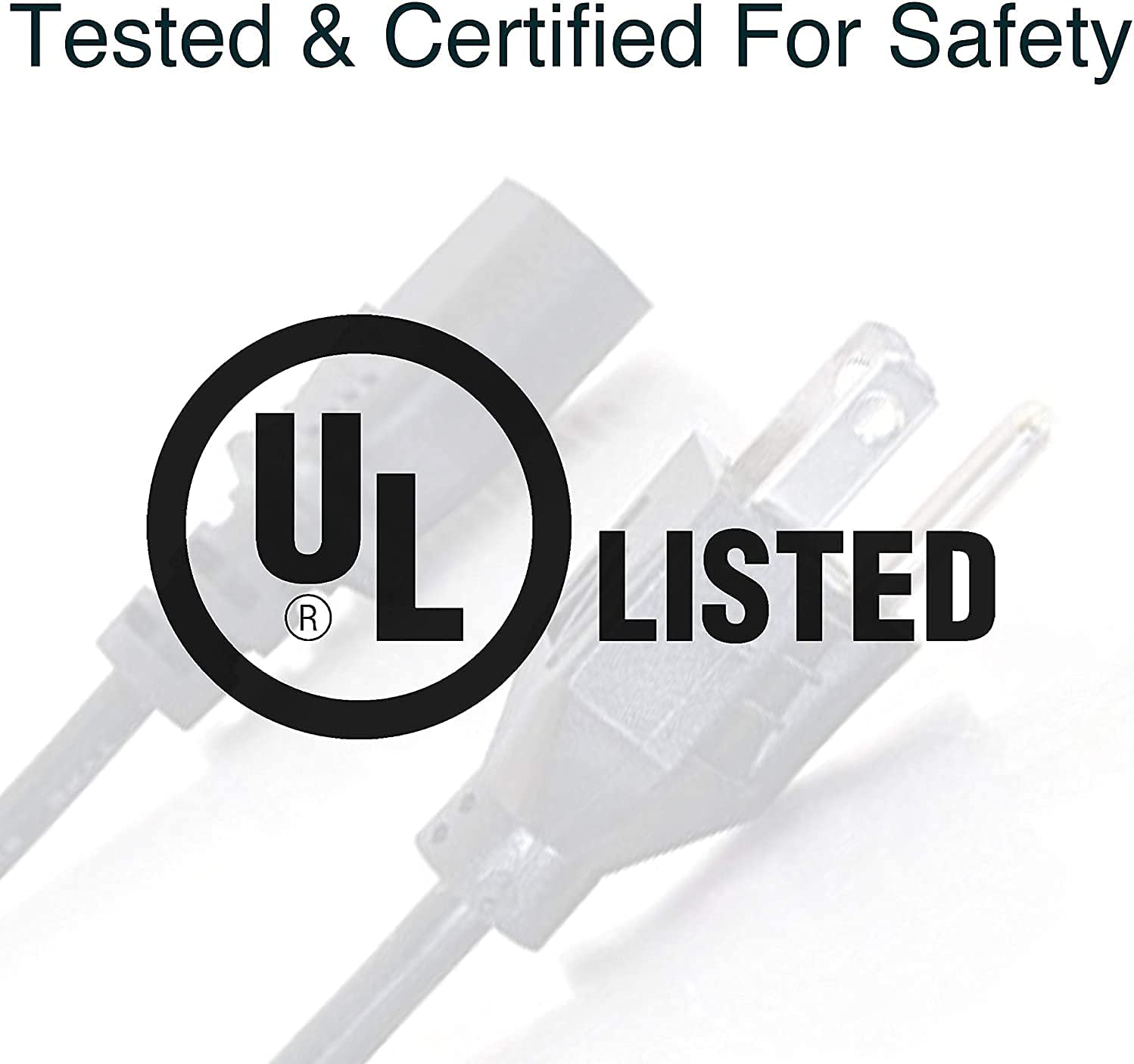 C2G Replacement AC Power Cord NEMA 5-15P to IEC C13 (18 AWG)