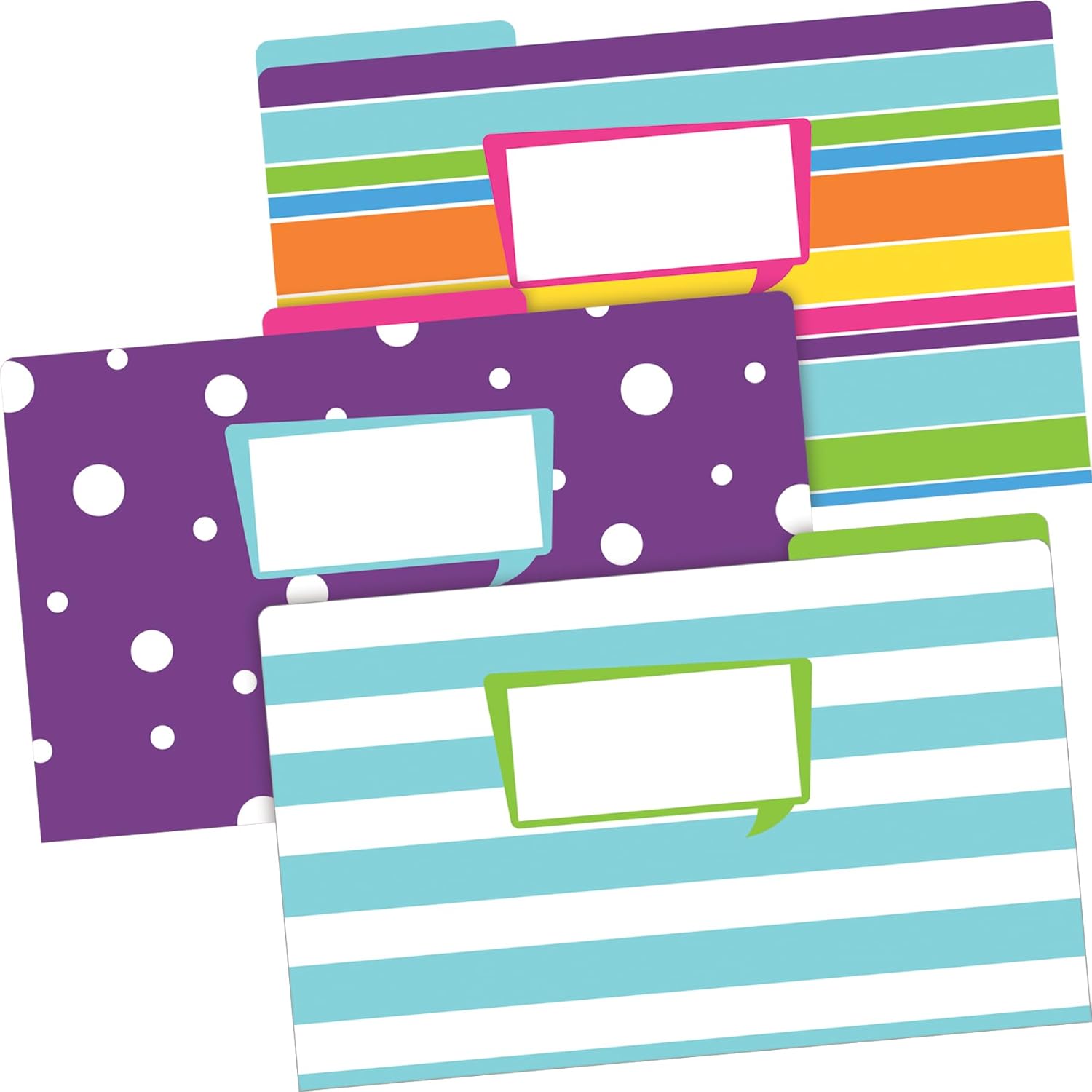 Barker Creek Legal Size Designer File Folders, Happy, Multicolor, Replace Bland and Boring with Bright and Beautiful Legal