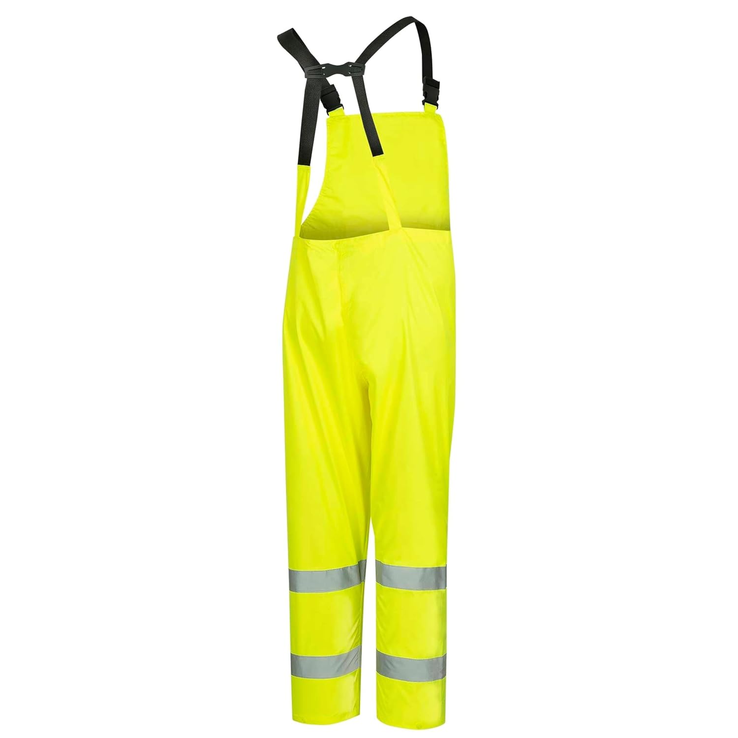 Pioneer High Visibility Rain Gear Safety Jacket and Bib Pants – Hi Vis Waterproof Reflective PVC Work Suit for Men