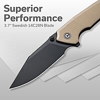 CIVIVI Tranquil Folding Pocket Knife for EDC, 3.7'' Blade
