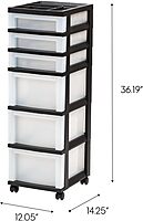 IRIS Storage Cart with Organizer Top