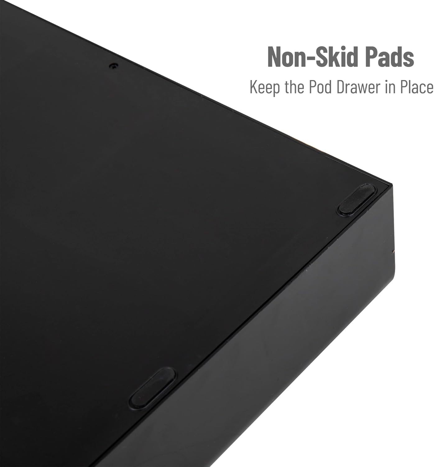 Mind Reader Single Serve Coffee Pod Drawer, 36 Pod Capacity, Countertop Organizer, Breakroom, 12.75"L x 13"W x 3"H, Black