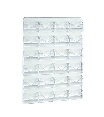 Azar Displays Wall-Mount Business/Gift Card Holders, Clear Acrylic