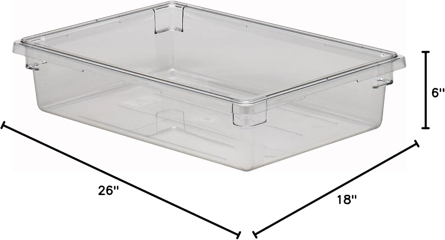 Cambro Camwear Food Box, Clear Polycarbonate