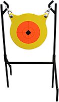 Birchwood Casey World of Targets Boomslang AR500 Steel Durable 0.5" Thick 9.5" Diameter Shooting Gong Target with Stand