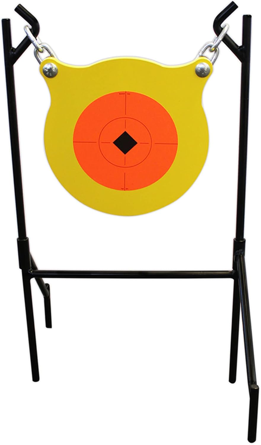 Birchwood Casey World of Targets Boomslang AR500 Steel Durable 0.5" Thick 9.5" Diameter Shooting Gong Target with Stand