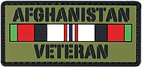 VooDoo Tactical 07-0812000000 Afghanistan Veteran Rubber Patch