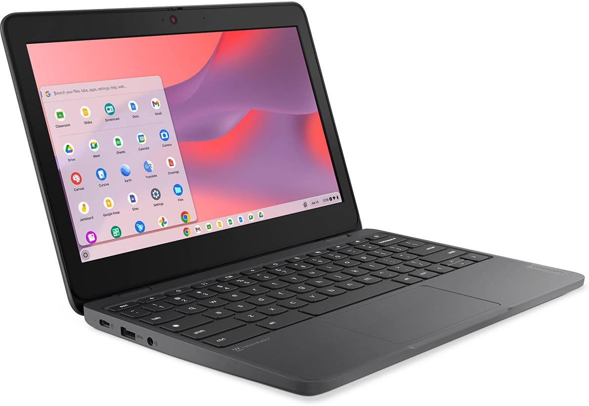 Lenovo 100e Chromebook Gen 4 83G80001US 11.6" Touchscreen Chromebook - HD - Intel N-Series N100-8 GB - 64 GB Flash Memory