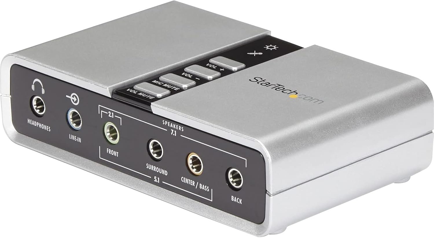 StarTech.com 7.1 USB Sound Card - External Sound Card for Laptop with SPDIF Digital Audio - Sound Card for PC