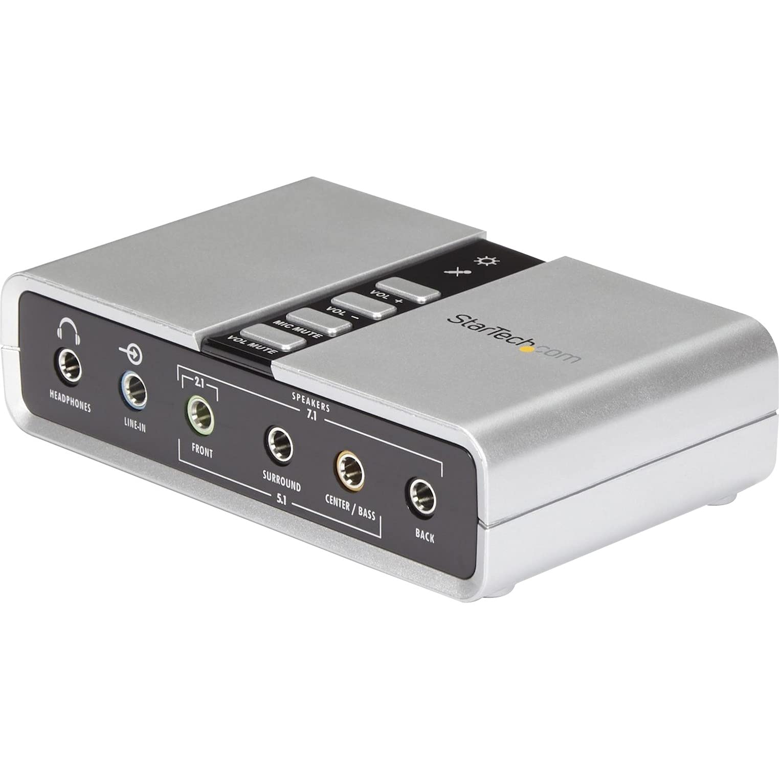 StarTech.com 7.1 USB Sound Card - External Sound Card for Laptop with SPDIF Digital Audio - Sound Card for PC