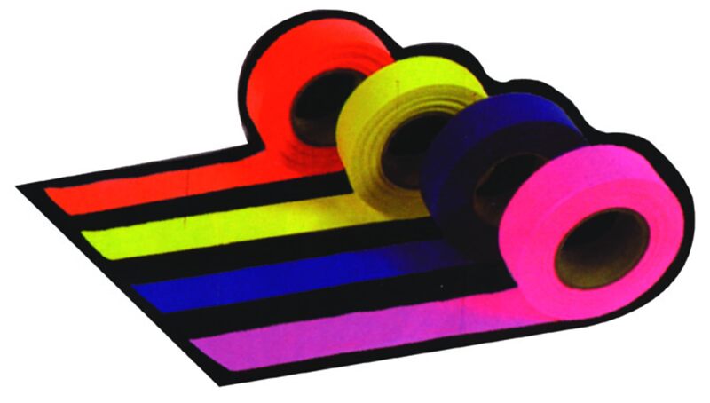 Presco - Tx1o - 1x300' Roll Orange Flagging Tape Texas, Box Of 10